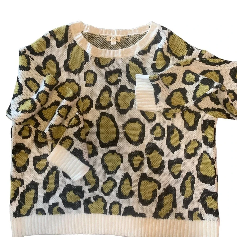 Leopard Sweater POL Small Womens